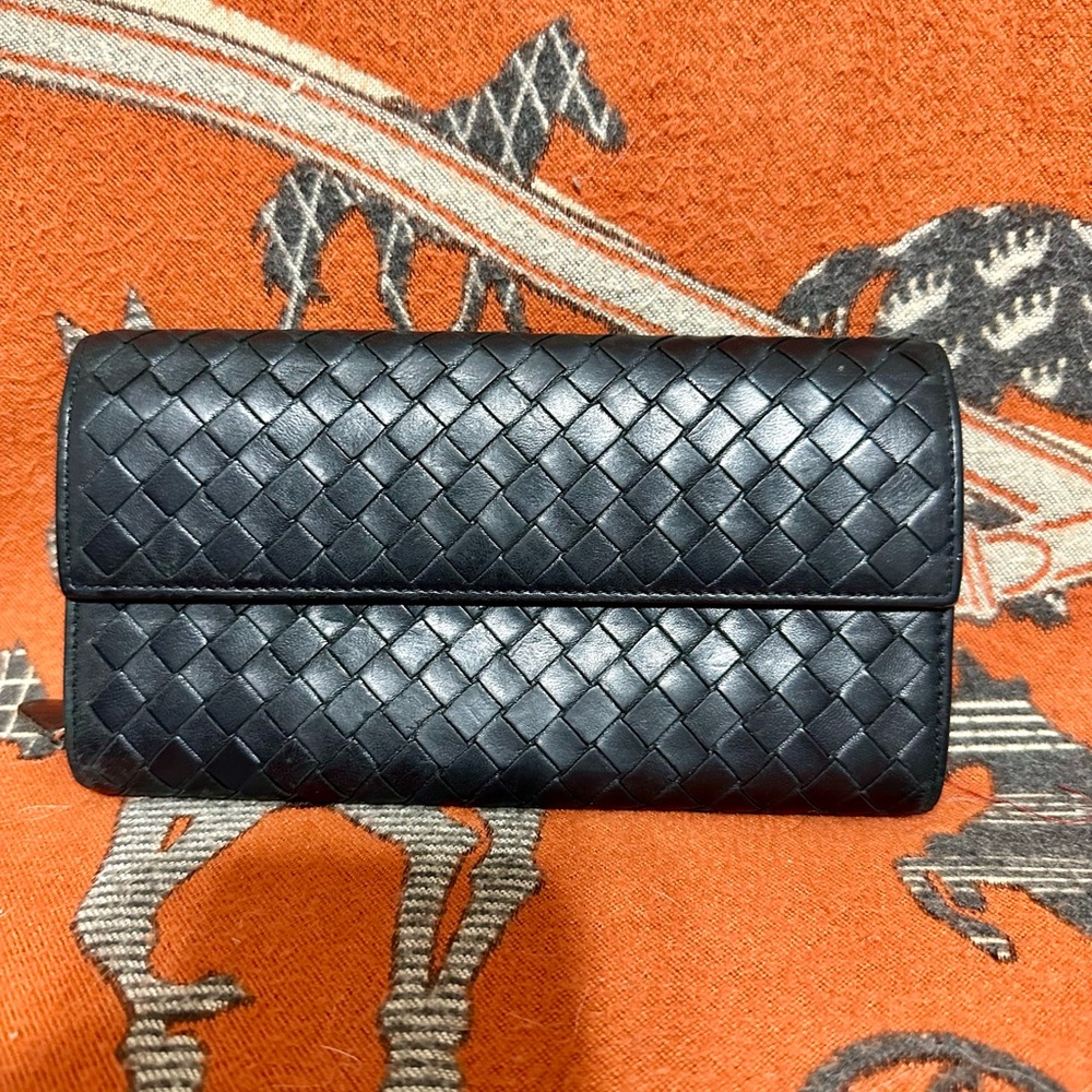 BOTTEGA VENETA ❤️🌟 BLACK LONG WALLET ⭐️